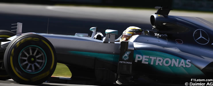 Lewis Hamilton le marca territorio a Nico Rosberg - Reporte Pruebas Libres 1 - GP de Estados Unidos
