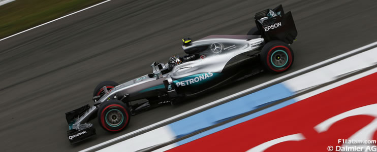 Nico Rosberg no cede y vuelve a liderar la sesión - Reporte Pruebas Libres 3 - GP de Alemania