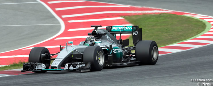 Rosberg  y Wehrlein completan en Barcelona un nuevo test con los neumáticos anchos para 2017 