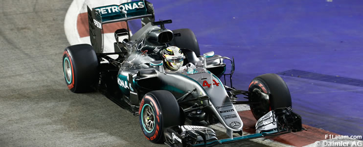 Hamilton el más rápido y Rosberg se acerca - Reporte Pruebas Libres 2 - GP de Abu Dhabi 