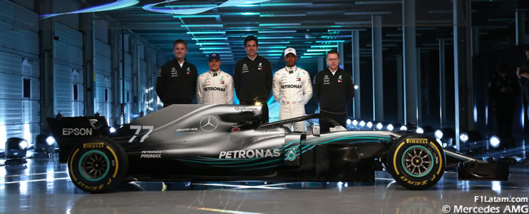 Mercedes AMG Petronas presentó el nuevo F1 W09 de Hamilton y Bottas