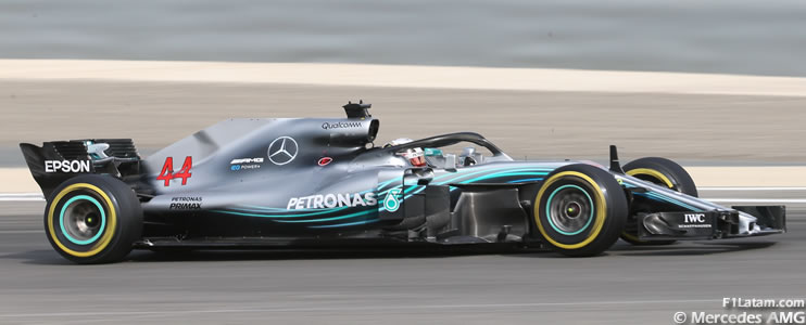 Penalización para Lewis Hamilton en la grilla de partida del Gran Premio de Bahrein 