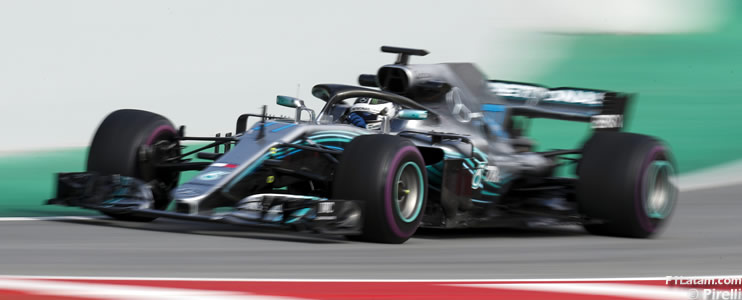 Valtteri Bottas estableció un nuevo récord de pista en el Circuit - Tests en Barcelona - Día 2 