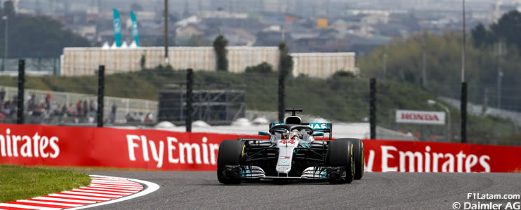 Todo para Hamilton en Suzuka - Reporte Pruebas Libres 2 - GP de Japón 