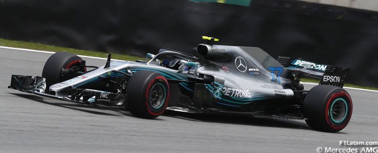 Bottas marca el mejor tiempo de la sesión - Reporte Pruebas Libres 2 - GP de Brasil