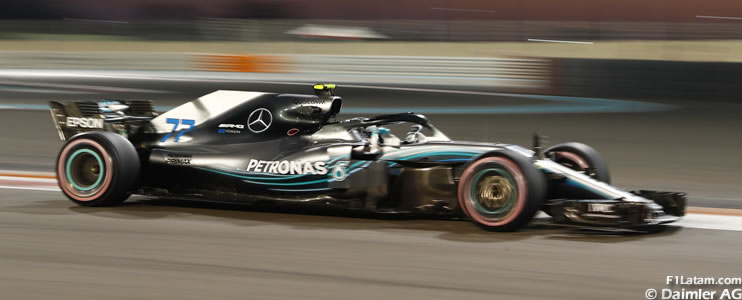 Valtteri Bottas por delante de los Red Bull - Reporte Pruebas Libres 2 - GP de Abu Dhabi