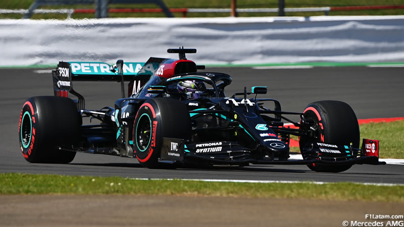 Hamilton tomó el control en Silverstone - Reporte Pruebas Libres 2 - GP del 70 Aniversario