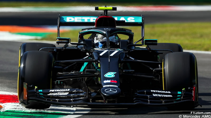 Bottas marca el ritmo en Monza. Colisión de Verstappen - Reporte Pruebas Libres 1 - GP de Italia 