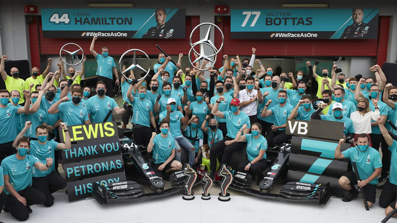 Hamilton gana y Mercedes logra su séptimo título de constructores - Reporte Carrera - GP de Emilia Romaña