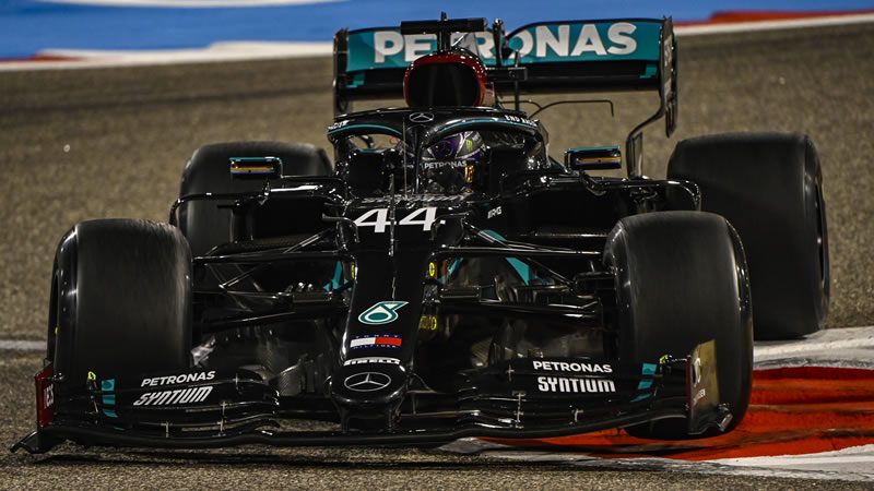 Hamilton de nuevo fue el más rápido. Colisión de Albon - Reporte Pruebas Libres 2 - GP de Bahrein