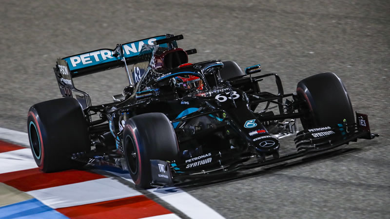Russell responde a la confianza de Mercedes con el mejor tiempo - Reporte Pruebas Libres 1 - GP de Sakhir 