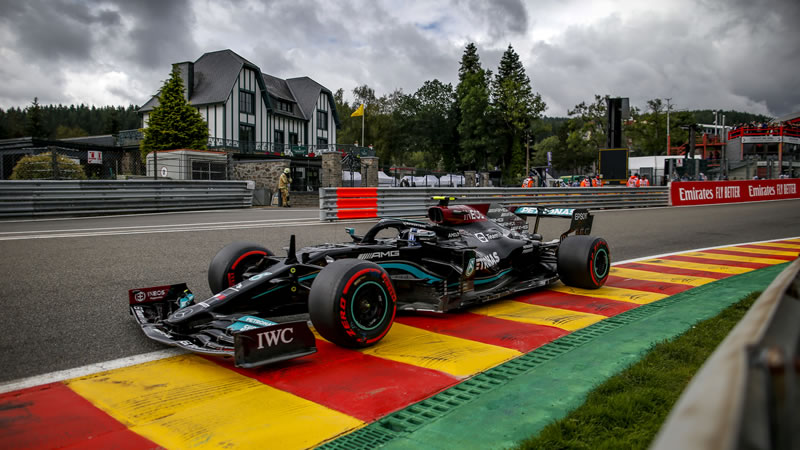 Bottas comienza adelante en Spa -  Reporte Pruebas Libres 1 - GP de Bélgica 