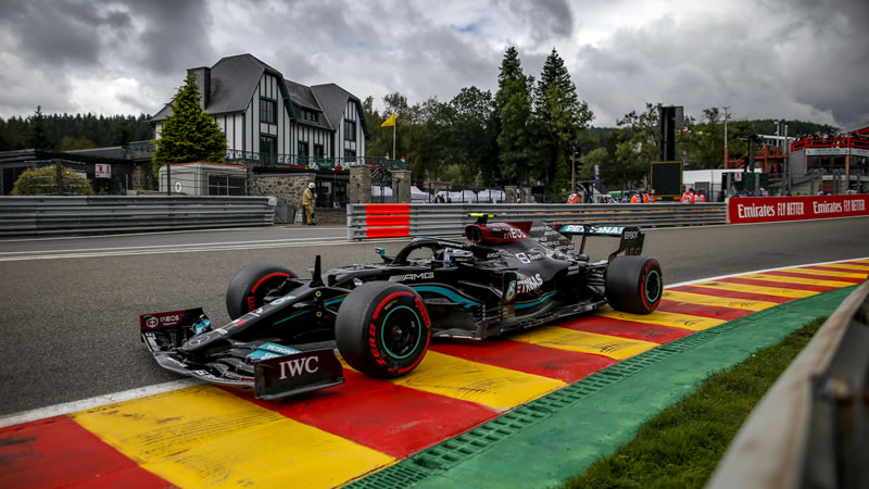 Bottas comienza adelante en Spa -  Reporte Pruebas Libres 1 - GP de Bélgica