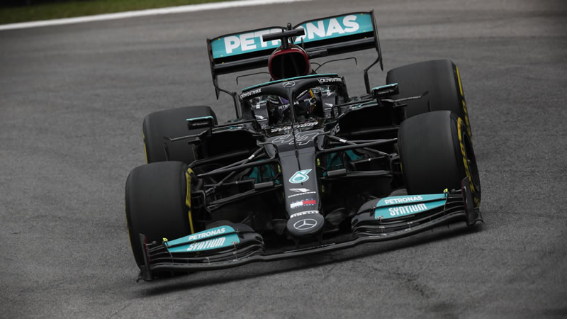 Grilla de partida de la Sprint Qualifying del GP de Brasil tras penalización para Hamilton