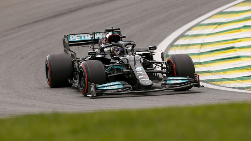 Grilla de partida de la carrera del GP de Brasil tras penalización para Hamilton