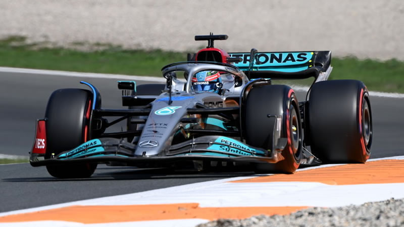 George Russell lidera el 1-2 de Mercedes en Zandvoort - Reporte Pruebas Libres 1 - GP de Países Bajos 
