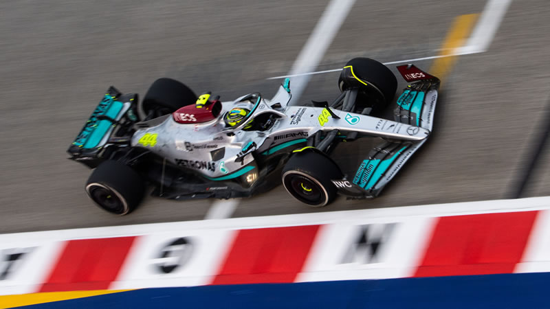 Hamilton cerca de la Pole y Russell eliminado en Q2: el balance de Mercedes en la clasificación de Singapur 
