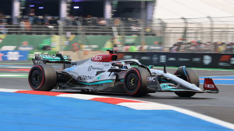 Russell termina al frente, Leclerc choca y Pirelli recopiló buena data para 2023 - Reporte Pruebas Libres 2 - GP de México 