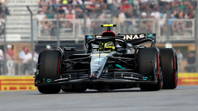 Hamilton y Russell colocan adelante a Mercedes - Reporte Pruebas Libres 2 - GP de Canadá 