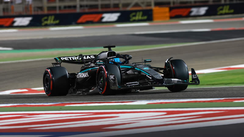 Parrilla de salida del GP de Bahrein  tras penalización para Russell y Antonelli 