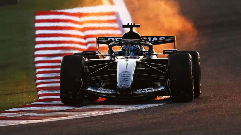 Russell marca el ritmo en el inicio de la última semana de tests de pretemporada en Bahrein