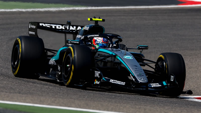 Antonelli deja a Mercedes una vez más adelante en el penúltimo día de pruebas en Bahrein