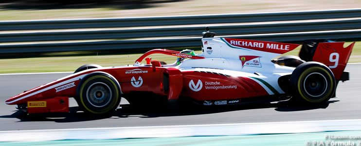 Mick Schumacher marcó el mejor tiempo de los tests de FIA Fórmula 2 en Jerez 