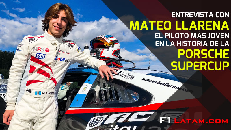 VIDEO: Entrevista con Mateo Llarena, el piloto más joven en la historia de la Porsche SuperCup