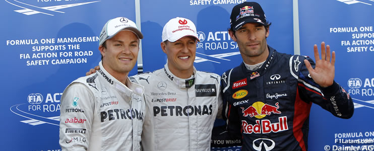 Schumacher fue el más rápido, pero la pole es para Webber - Reporte Clasificación - GP de Mónaco 