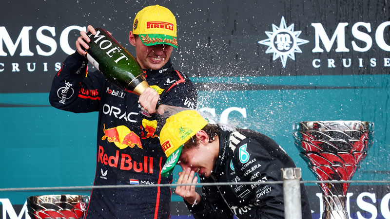 Verstappen protagonizó una remontada épica en Interlagos y elogió a Kimi Antonelli