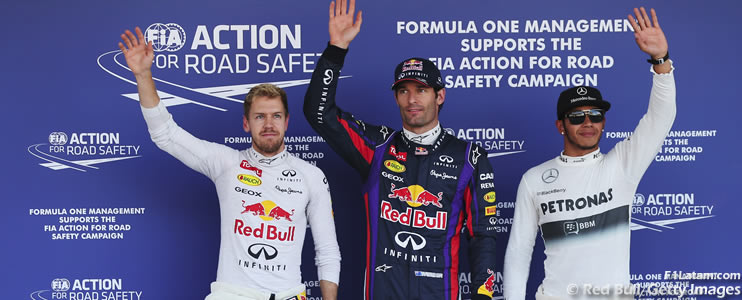 Webber supera a Vettel por la pole position - Reporte Clasificación - GP de Japón  
