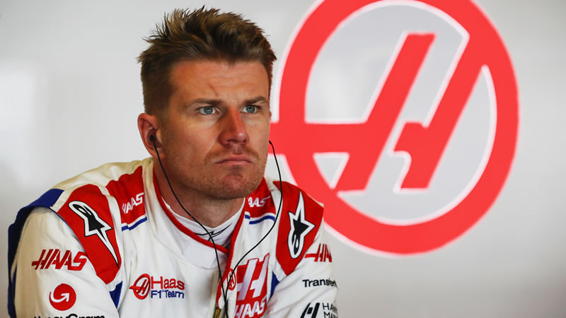 Nico Hülkenberg acusó el cansancio al final de su test con Haas en Abu Dhabi
