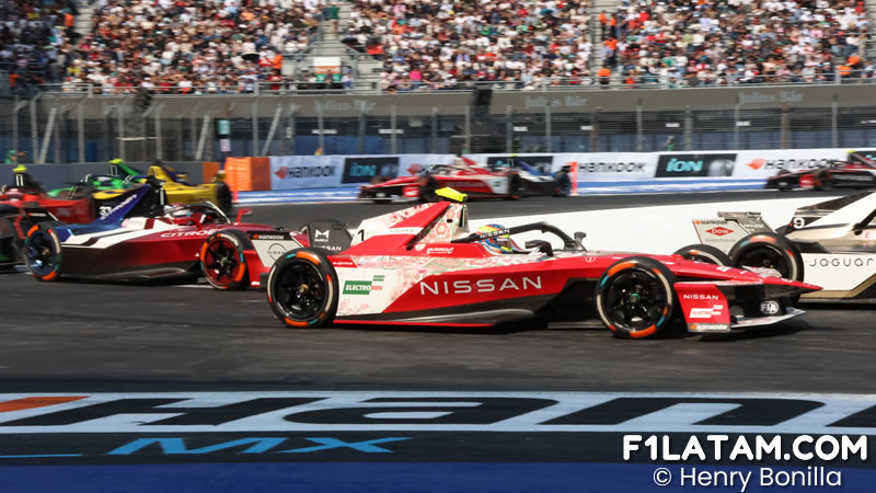Nissan Formula E Team aseguró el podio en México con magistral remontada de Rowland