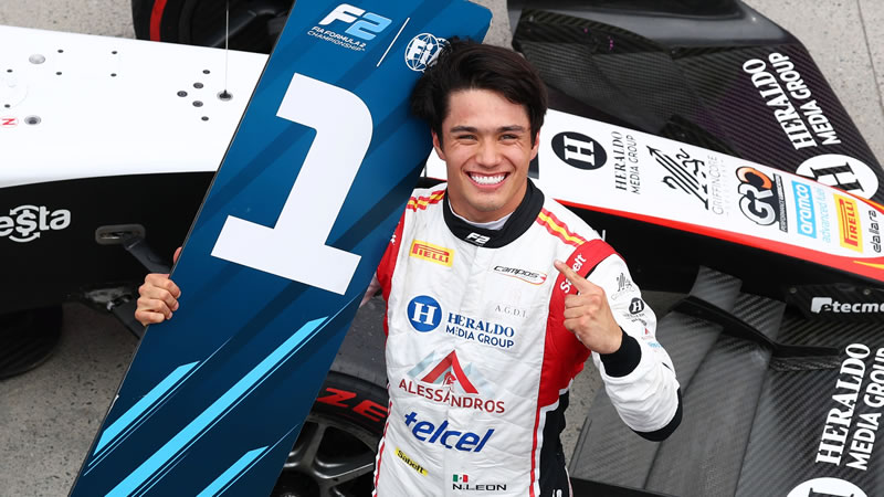 Noel León pone la bandera de México en lo más alto en la FIA Fórmula 2 en Canadá