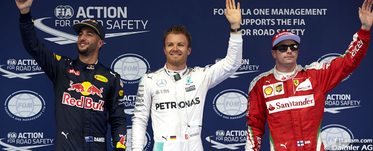 Pole para Nico Rosberg  y última posición para Lewis Hamilton - Reporte Clasificación - GP de China 