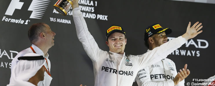 Nico Rosberg logra su primer Campeonato Mundial de Fórmula 1 - Reporte Carrera - GP de Abu Dhabi