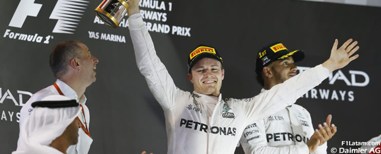 Nico Rosberg logra su primer Campeonato Mundial de Fórmula 1 - Reporte Carrera - GP de Abu Dhabi 