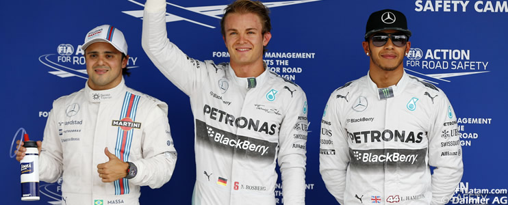 Rosberg logra la pole y mantiene el dominio sobre Hamilton en Interlagos - Reporte Clasificación - GP de Brasil
 
