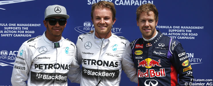 Rosberg supera a Hamilton y se lleva la pole position - Reporte Clasificación - GP de Canadá
 