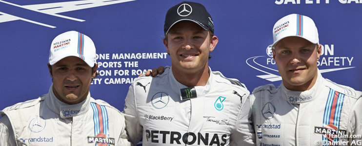 Nico Rosberg logra en casa su quinta pole position de la temporada - Reporte Clasificación - GP de Alemania 