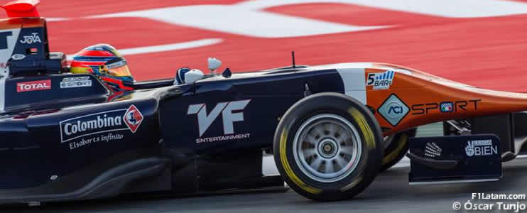 Buen comienzo para el colombiano Óscar Tunjo en la GP3 Series tras lograr el segundo tiempo en pruebas