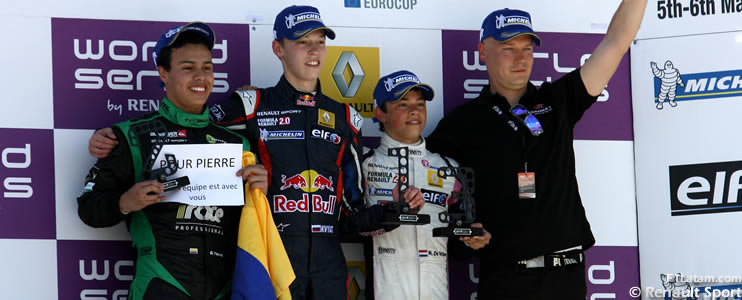 Audio: Entrevista con Óscar Tunjo tras el podium en Motorland Aragón en la Eurocup Fórmula Renault 2.0 