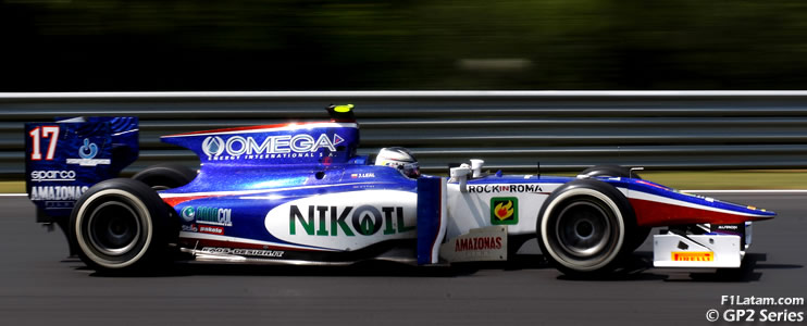 Buen fin de semana para el colombiano Julián Leal en Hungría en la GP2 Series