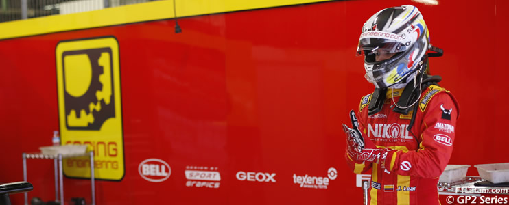 Audio: El colombiano Julián Leal optimista tras los últimos tests de la GP2 Series en Barcelona 