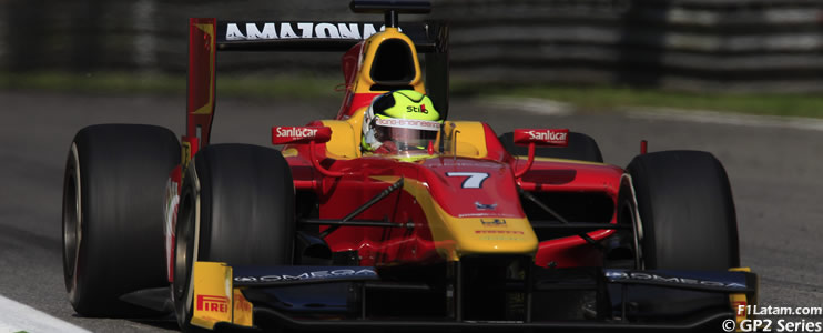 Audio: El piloto colombiano Julián Leal finaliza quinto en la Feature Race de la GP2 en Monza 