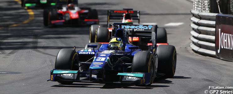 El colombiano Julián Leal quedó muy cerca del podio en la Feature Race de GP2 en Mónaco 