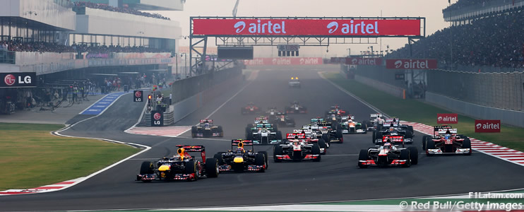Listado de los neumáticos utilizados y estrategias de los pilotos en el GP de India
 