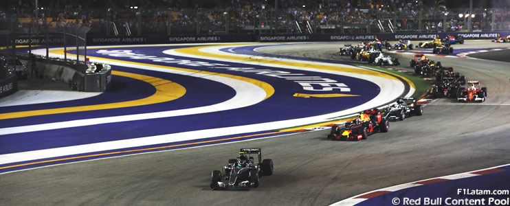 Así partirán los veinte pilotos en el Gran Premio de Singapur 2018 de F1 