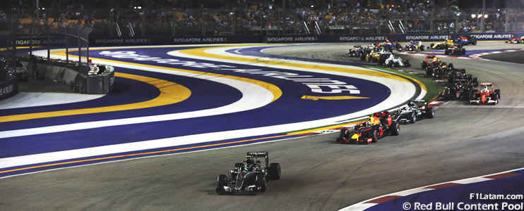 Así partirán los veinte pilotos en el Gran Premio de Singapur 2018 de F1