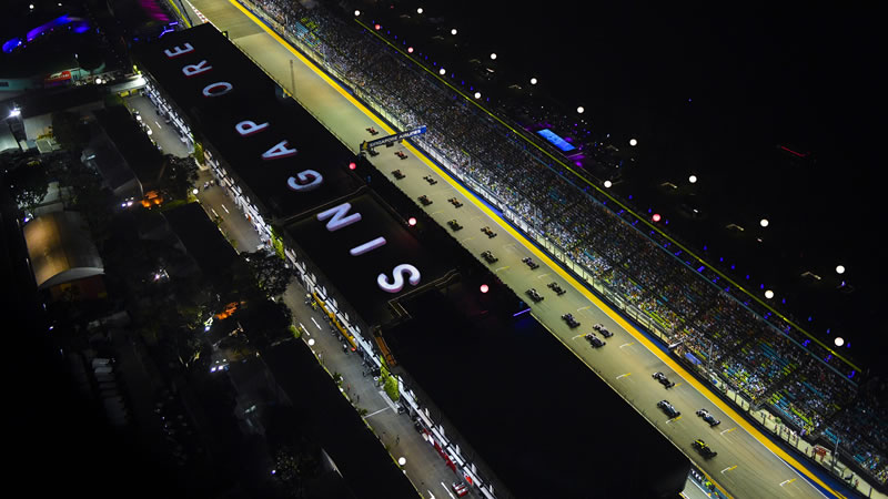 Parrilla de salida del Gran Premio de Singapur 2024 